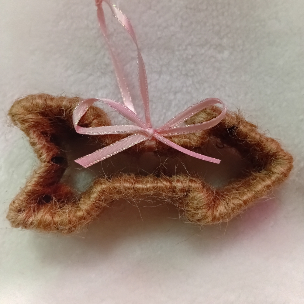 Chic Pink Valentines Arrow Ornament